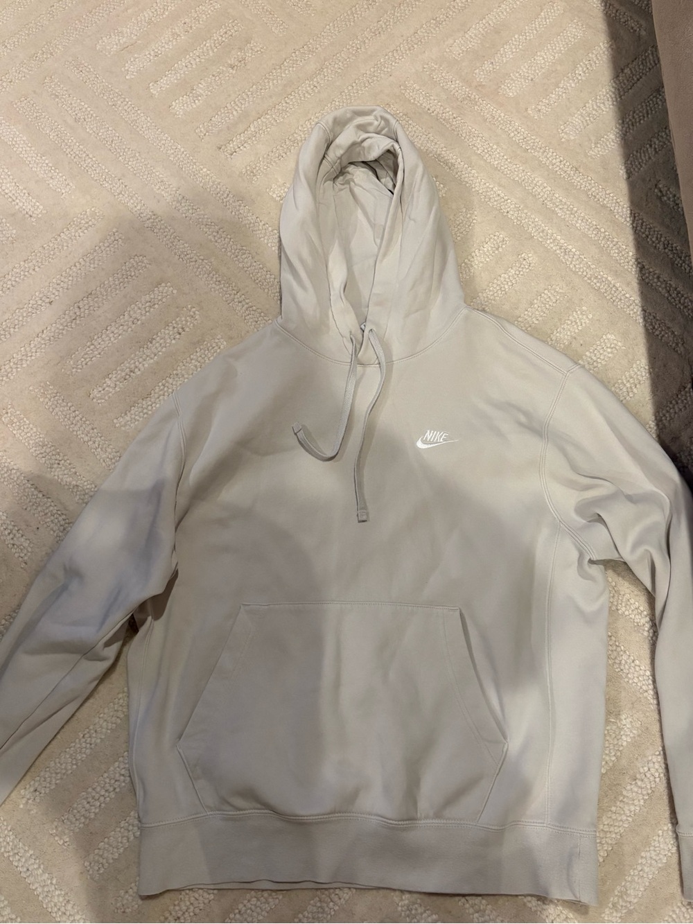 Nike Men’s Stone Gray Pullover Hoodie